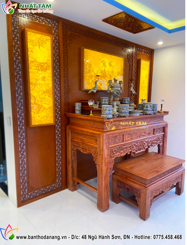 Lắp đặt không gian thờ gia tiên sang trọng của Anh Phước tại Sơn Trà - Đà Nẵng