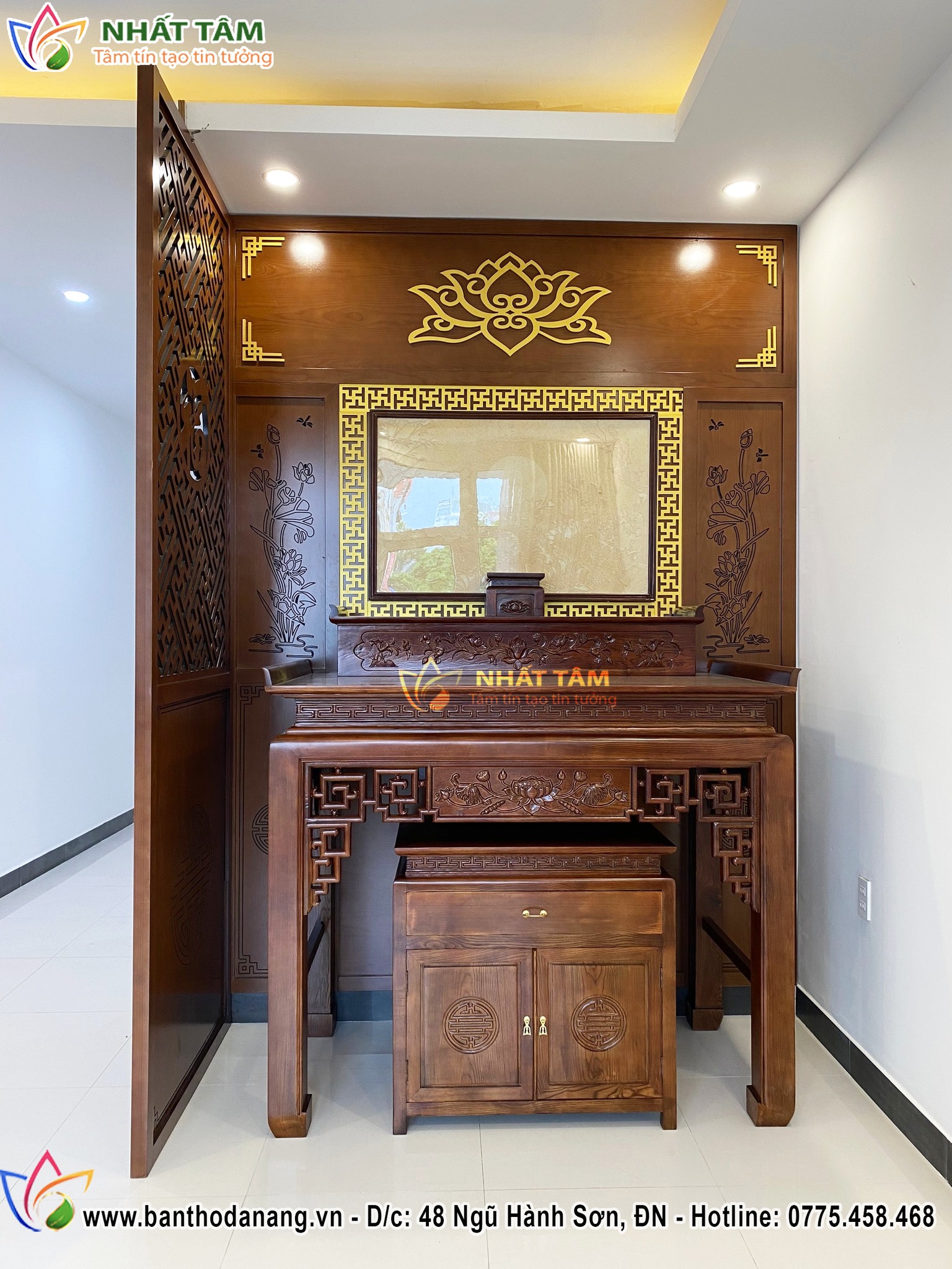 Hoàn Thiện Thi Công Lắp Đặt Phòng Thờ Cho Gia Đình Anh Phát - Đà Nẵng