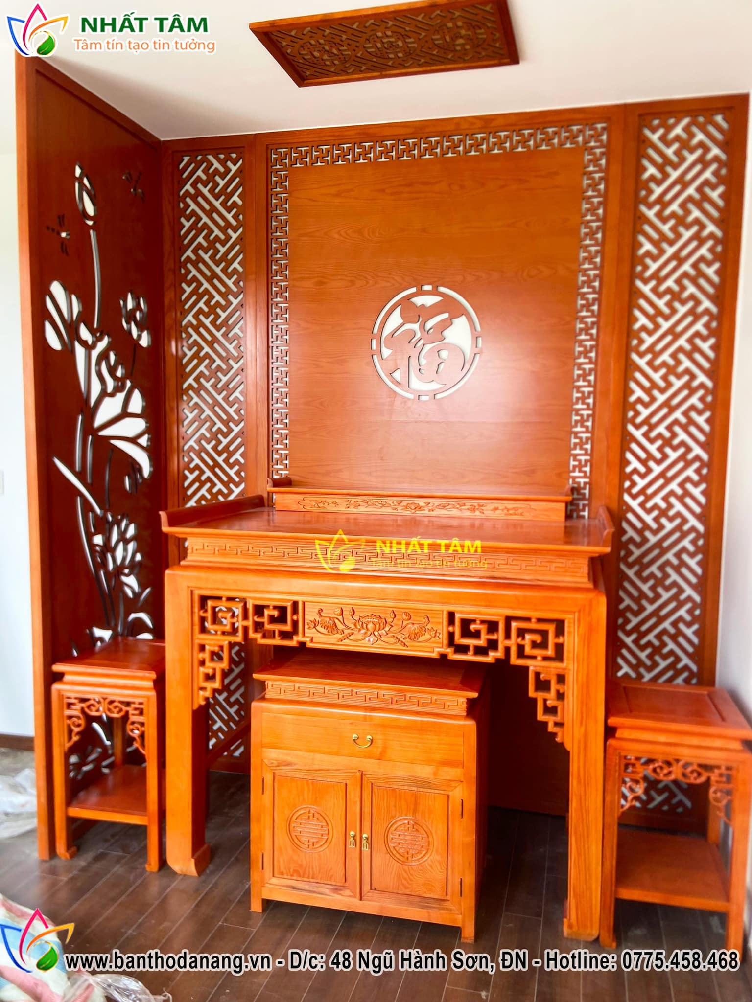 Dự án thi công phòng thờ tại Ngũ Hành Sơn - Đà Nẵng