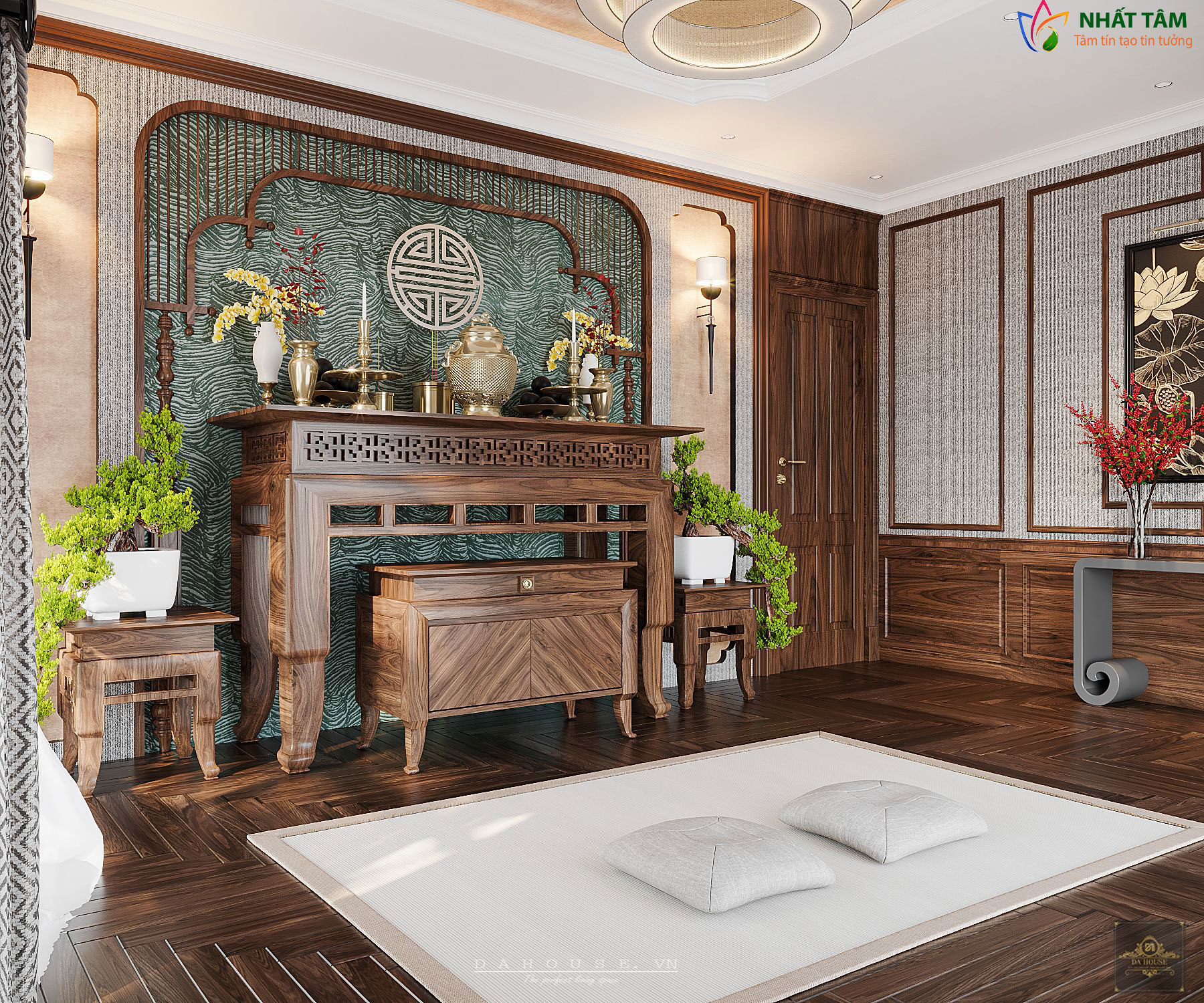 Phòng thờ nên sơn màu gì chuẩn phong thủy với gia chủ?