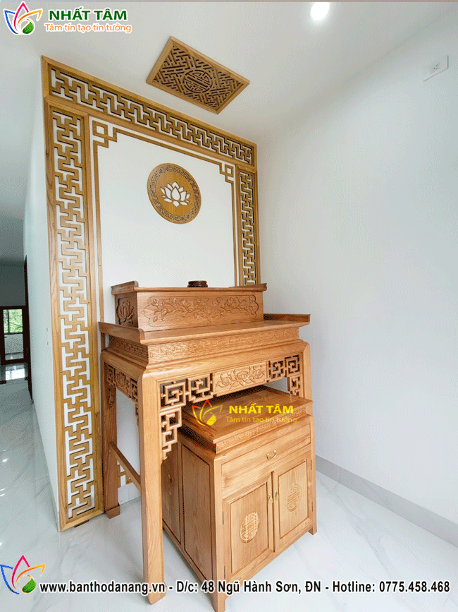 Hoàn Thiện Thi Công Bàn Thờ Đứng Tại Hòa Vang - Đà Nẵng 2 Ban Tho Dung 1