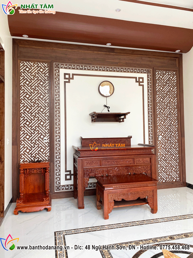 Bàn giao không gian thờ cho gia đình anh Việt tại Hội An - Quảng Nam