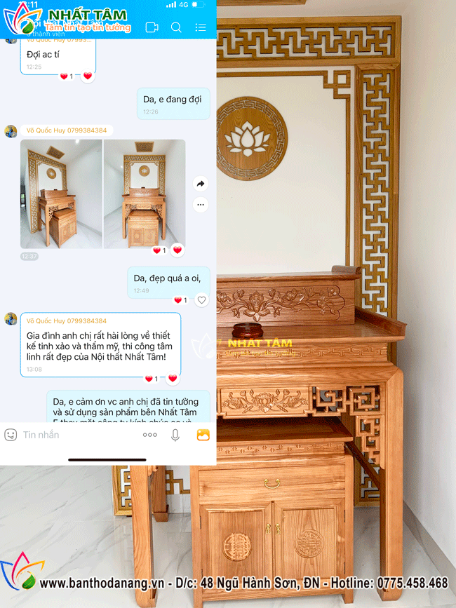 Hoàn Thiện Thi Công Bàn Thờ Đứng Tại Hòa Vang - Đà Nẵng 4 Ban Tho Dung 4